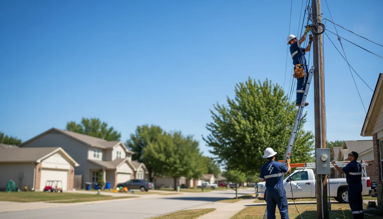 Residential electrician providing installation services in Kents Hill, ME